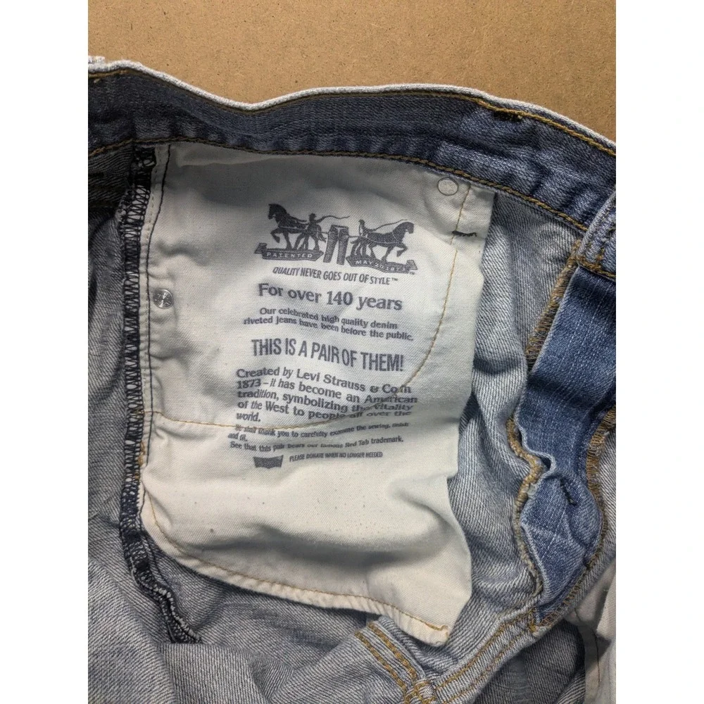 Levi's 569 Loose Straight Leg Jeans Mens 34x34 Light Wash Blue Denim 569-0127